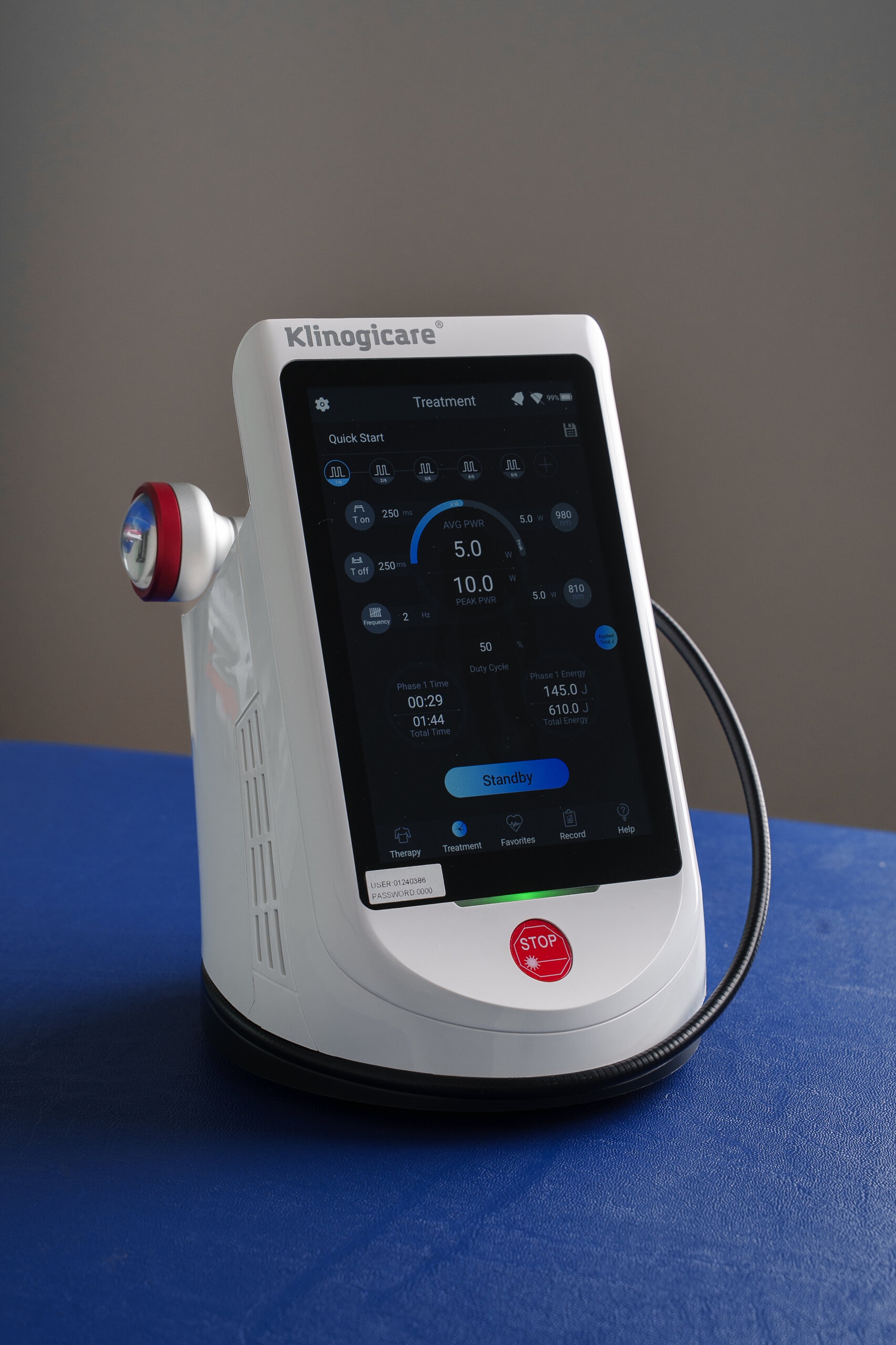 Trattamento riabilitativo con Beam Ultra Power Physio Laser 45W